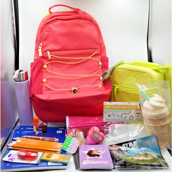 All in Motion Backpack School Supply Bundle w/ Lunchbox LEGO Star Wars Kit - Picture 1 of 16